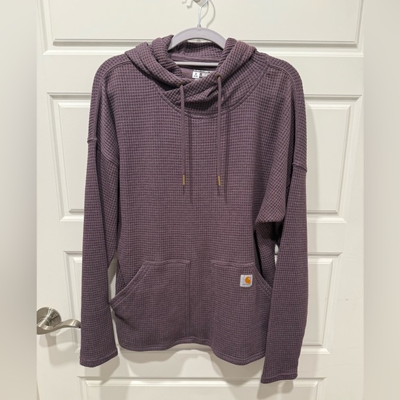 Carhartt Tops - Carhartt Purple Waffle Knit Hoodie